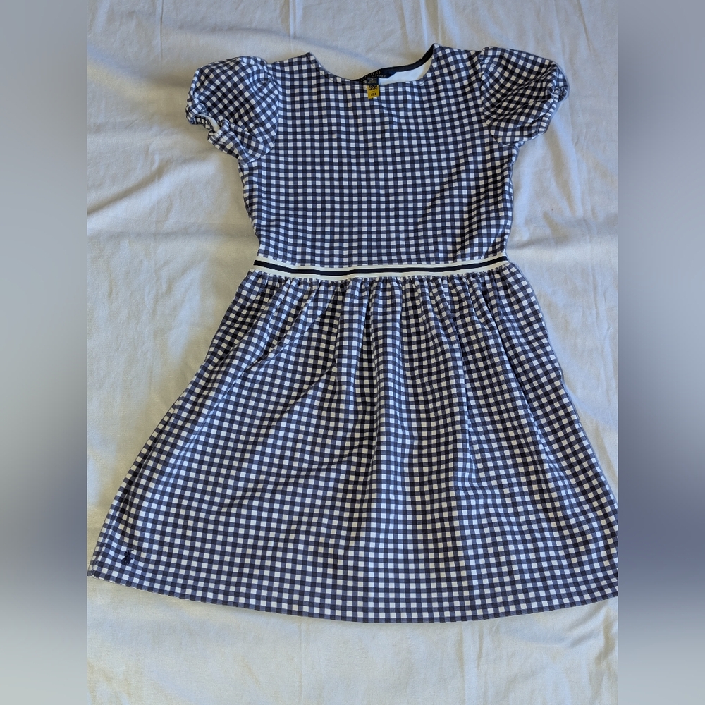 Polo Ralph Lauren Gingham Plaid Dress Size 12/14-Girls CottagecoreCountry Preppy
